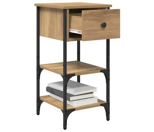 Šalia Lovos Spintelė Su Stalčių Ruda 33.5 X 36 X 70 Cm