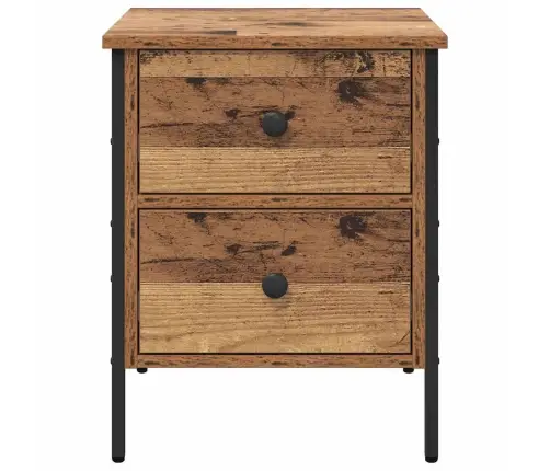 Naktinis Staliukas Su Stalčių Sena Mediena 40 X 42 X 50 Cm