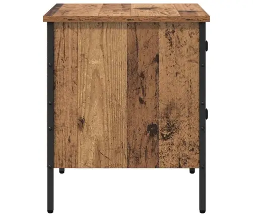 Naktinis Staliukas Su Stalčių Sena Mediena 40 X 42 X 50 Cm