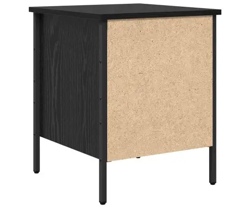 Naktsgaldiņš Melna Ozola 40X42X50 Cm Inženierijas Koks Vidaxl