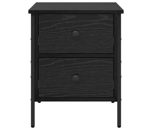 Naktsgaldiņš Melna Ozola 40X42X50 Cm Inženierijas Koks Vidaxl