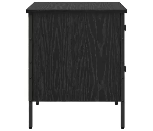 Naktsgaldiņš Melna Ozola 40X42X50 Cm Inženierijas Koks Vidaxl