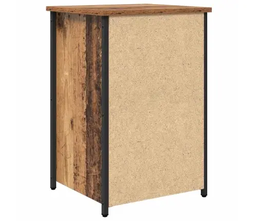 Šalia Lovos Spintelė Su Stalčių Ruda Kietas Atkurtas Medis