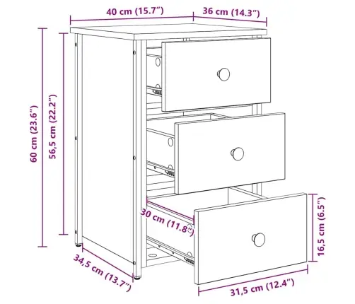 Melna Ozolkoka Naktsgaldu Komplekts Melna Ozolkoka Inženierijas Koks Vidaxl