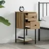 Nakts Skapītis 2 Pcs Amatnieku Ozola 32 X 42 X 70 Cm Vidaxl
