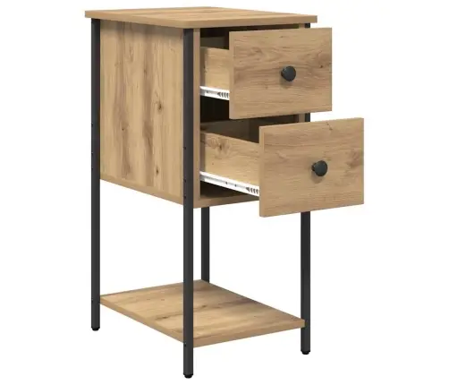 Nakts Skapītis 2 Pcs Amatnieku Ozola 32 X 42 X 70 Cm Vidaxl