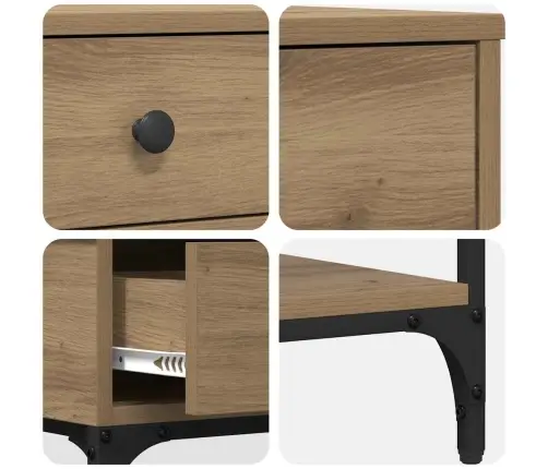 Konsoles Galds Ozola Masīvkoks 75X34.5X75 Cm Inženierijas Koks Vidaxl