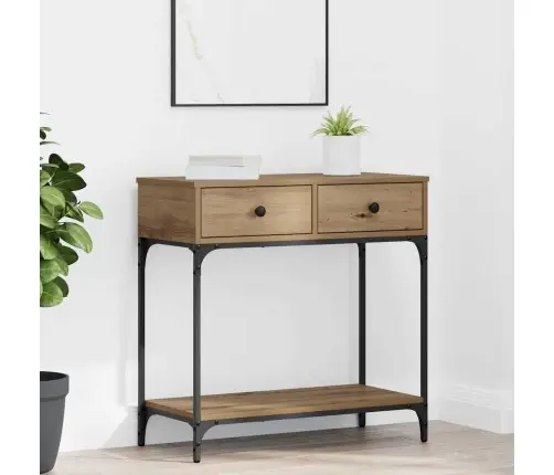 Konsoles Galds Ozola Masīvkoks 75X34.5X75 Cm Inženierijas Koks Vidaxl