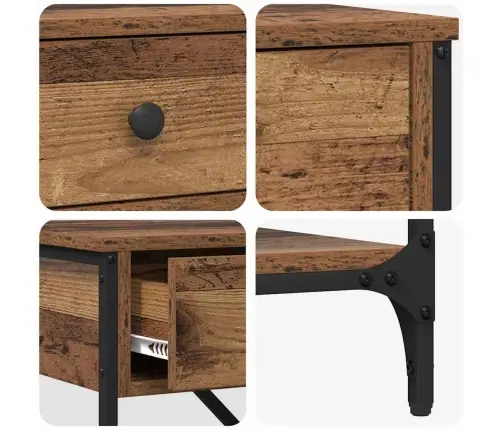 Konsoles Galds Vecs Koks 100X34.5X75 Cm Inženieru Koks Vidaxl