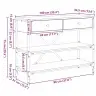 Konsoles Galds Vecs Koks 100X34.5X75 Cm Inženieru Koks Vidaxl