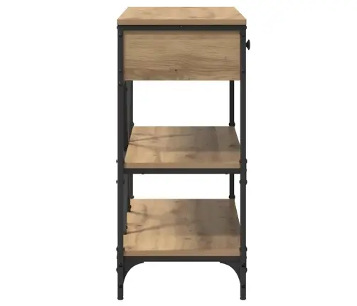 Konsoollaud Sahtliga Riiuliga Pruun 100 X 34,5 X 75 Cm Puit