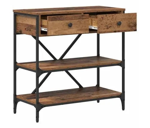 Konsoles Galds No Vecās Koksnes 75X34.5X75 Cm Vidaxl