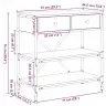 Konsoles Galds Melns Ozols 75X34.5X75 Cm Inženierētā Koka Vidaxl