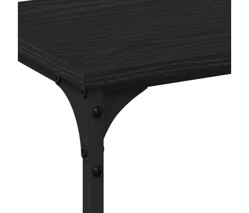 Konsoles Galds Melns Ozols 200X29X75 Cm Inženierijas Koks Vidaxl