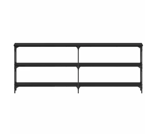 Konsoles Galds Melns Ozols 200X29X75 Cm Inženierijas Koks Vidaxl