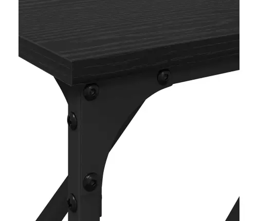 Konsoles Galds Melna Ozola 180X23X75 Cm Inženieru Koks Vidaxl