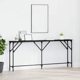 Konsoollaud Must Tamm 180 X 23 X 75 Cm
