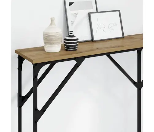 Konsoles Galds Meistara Ozols 140X23X75 Cm Inženierijas Koks Vidaxl