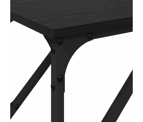 Konsoles Galds Melns Ozols 200X29X75 Cm Inženierijas Koks Vidaxl