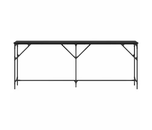Konsoles Galds Melns Ozols 200X29X75 Cm Inženierijas Koks Vidaxl