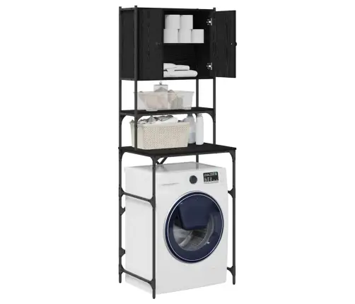 Skalbyklės Spinta Juodas 0Ak 68 X 48,5 X 194 Cm