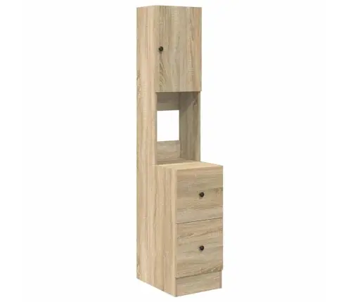 Virtuves Skapis Sonoma Ozols 35X50X180 Cm Skaidu Plātne Vidaxl