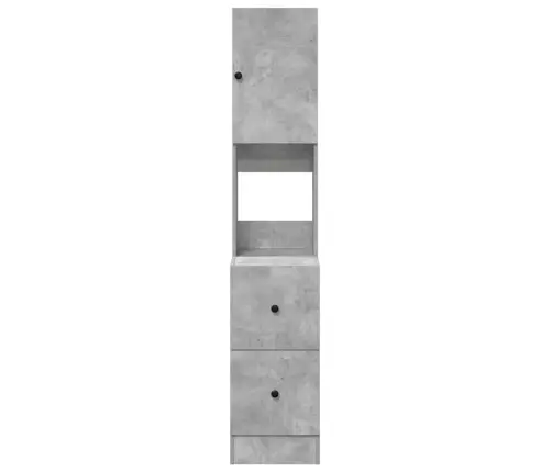 Virtuves Skapis Betona Pelēks 35X50X180 Cm Inženiertehniskā Koksne Vidaxl