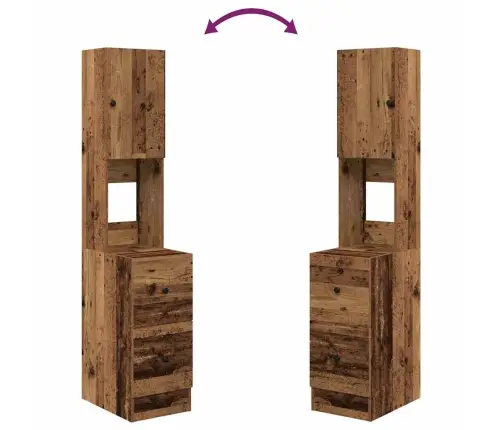 Köögikapp Sahtliga Riiuliga Ladustamisega Vana Puit Tehispuit