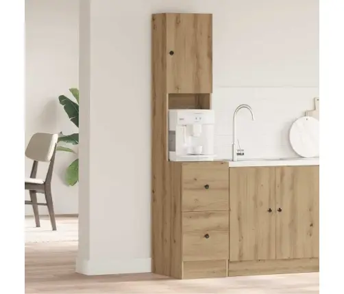 Virtuves Skapis Ar Atvilktni Ar Plauktu Amatnieku Ozola Inženierijas Koks Vidaxl