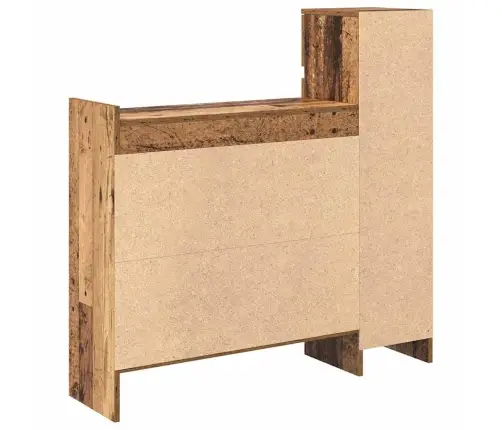 Apavu Skapis Vecs Koks 100.5X28X100 Cm Cietais Koks Vidaxl