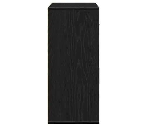 Puse Ar Atvilktni Ar Plauktu Melns Ozols 60 X 31 X 70 Cm Inženierijas Koks Vidaxl