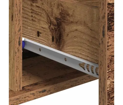 Puse Ar Atvilktni Ar Plauktu Ar Uzglabāšanu Ar Durvīm Veca Koka 60 X 31 X 70 Cm Inženierijas Koks Vidaxl