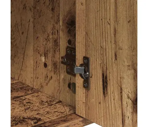 Puse Ar Atvilktni Ar Plauktu Ar Uzglabāšanu Ar Durvīm Veca Koka 60 X 31 X 70 Cm Inženierijas Koks Vidaxl