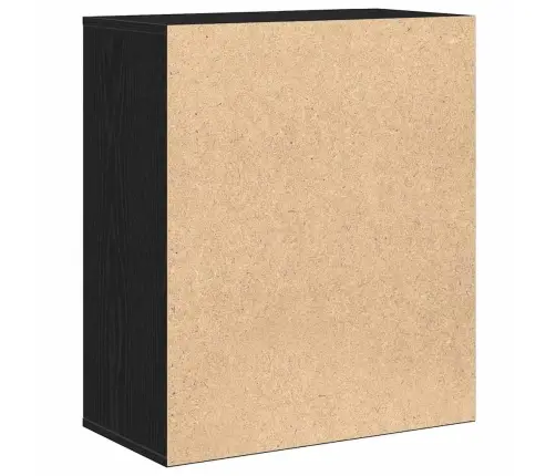 Puse Ar Atvilktni Ar Plauktu Melns Ozols 60 X 31 X 70 Cm Inženierijas Koks Vidaxl