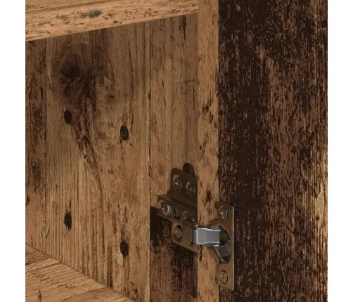 Puse Ar Atvilktni Ar Plauktu Ar Uzglabāšanu Ar Durvīm Veca Koka 79 X 38 X 80 Cm Inženierijas Koks Vidaxl