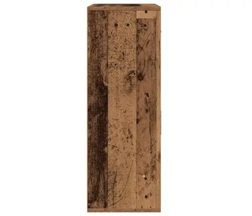 Puse Ar Atvilktni Ar Plauktu Ar Uzglabāšanu Ar Durvīm Veca Koka 79 X 38 X 80 Cm Inženierijas Koks Vidaxl