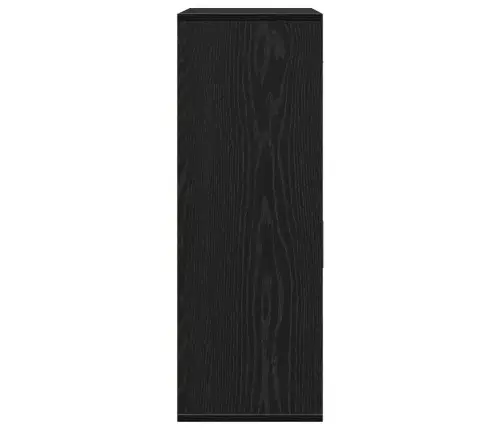 Puse Ar Atvilktni Ar Plauktu Melns Ozols 79 X 38 X 80 Cm Inženierijas Koks Vidaxl