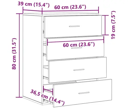 Puse Ar Atvilktni Ar Uzglabāšanu Vecs Koks 60 X 39 X 80 Cm Inženierijas Koks Vidaxl Puse Ar Atvilktni Ar Uzglabāšanu Vecs Koks 60 X 39 X 80 Cm Inženierijas Koks Vidaxl