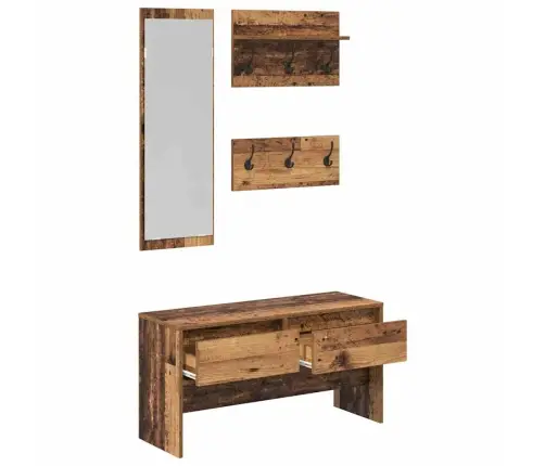 Priekšnama Mēbeļu Komplekts Vecs Koks 90 X 31 X 46.5 Cm Vidaxl