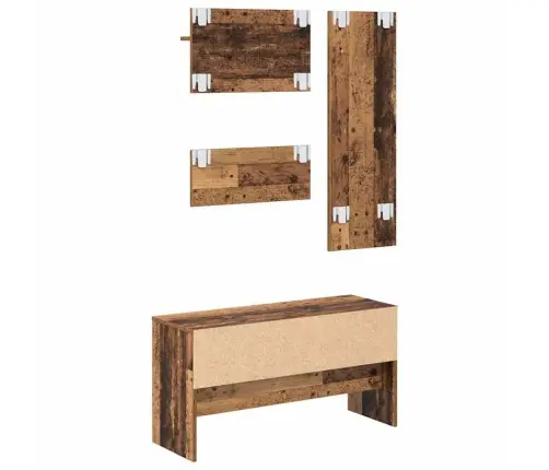 Priekšnama Mēbeļu Komplekts Vecs Koks 90 X 31 X 46.5 Cm Vidaxl