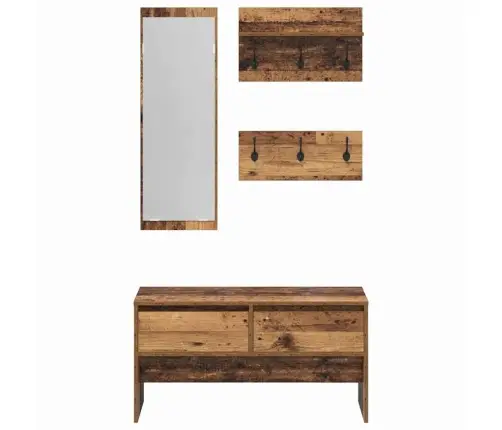 Priekšnama Mēbeļu Komplekts Vecs Koks 90 X 31 X 46.5 Cm Vidaxl