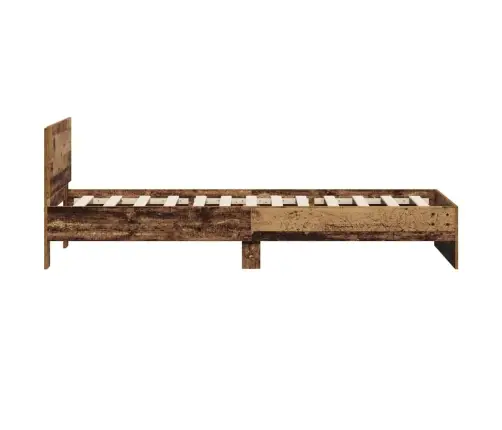 Gultas Rāmis Vecs Koks 90X200 Cm Inženierijas Koks Vidaxl