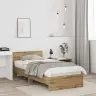 Gultas Rāmis Bez Matrača Un Galvas Dēļa Amatnieku Ozolā 90X200 Cm Vidaxl