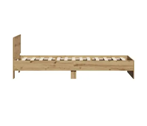 Gultas Rāmis Bez Matrača Un Galvas Dēļa Amatnieku Ozolā 90X200 Cm Vidaxl