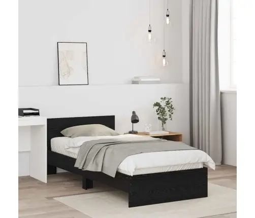 Lovos Rėmas Juodas Ąžuolas 90 X 200 Cm Apdirbta Mediena