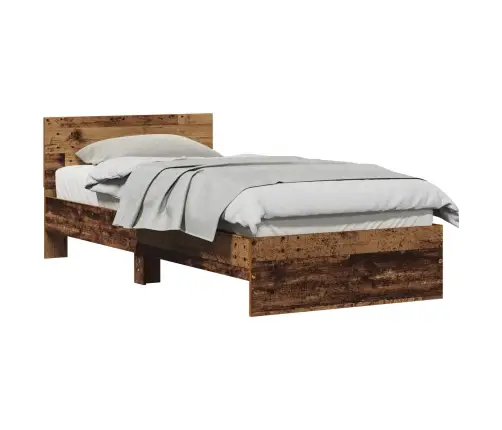 Voodi Raam Peaga Vana Puit 90 X 190 Cm Tehispuit