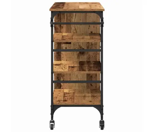 Virtuvės Vežimėlis Senas Medis 87,5 X 39 X 84,5 Cm