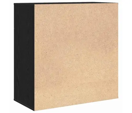 Puse Ar Atvilktni Ar Plauktu Melns Ozols 79 X 38 X 80 Cm Inženierijas Koks Vidaxl