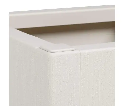 Sodo Vazonas Balta 36 X 36 X 35 Cm Polipropilenas