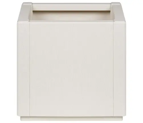 Sodo Vazonas Balta 36 X 36 X 35 Cm Polipropilenas